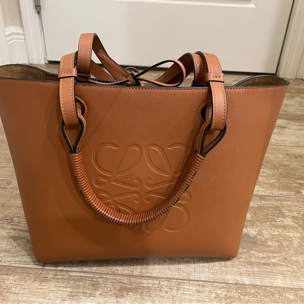 *SOLD eBay - Loewe - small Anagram Tote bag in classic calfskin - tan - Picture 4 of 16